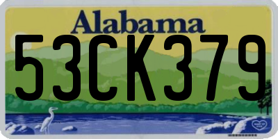 AL license plate 53CK379