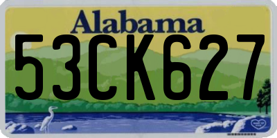AL license plate 53CK627