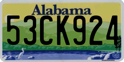 AL license plate 53CK924