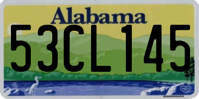 AL license plate 53CL145