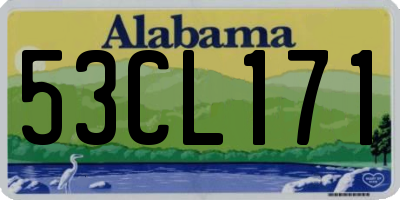 AL license plate 53CL171
