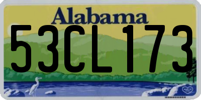 AL license plate 53CL173