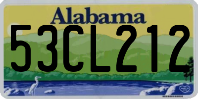 AL license plate 53CL212
