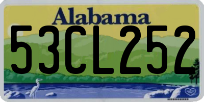AL license plate 53CL252