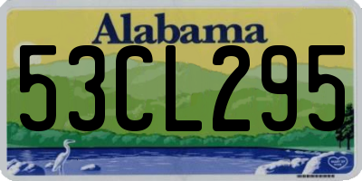 AL license plate 53CL295