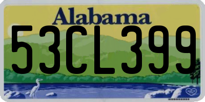 AL license plate 53CL399