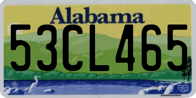 AL license plate 53CL465