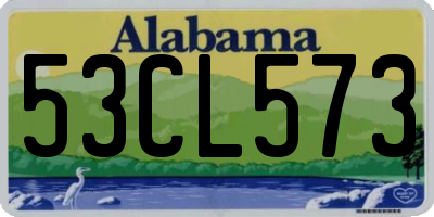 AL license plate 53CL573