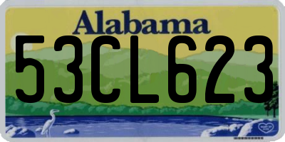 AL license plate 53CL623