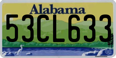 AL license plate 53CL633