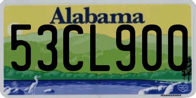 AL license plate 53CL900