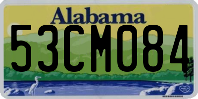 AL license plate 53CM084