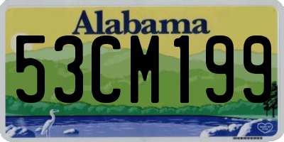 AL license plate 53CM199
