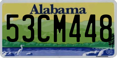 AL license plate 53CM448