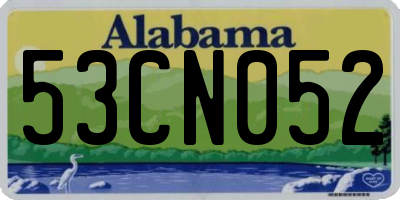 AL license plate 53CN052