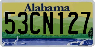 AL license plate 53CN127