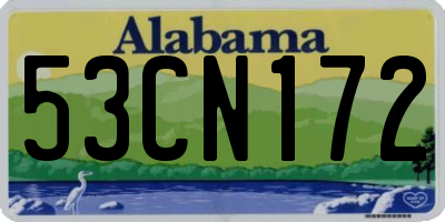 AL license plate 53CN172