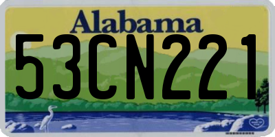 AL license plate 53CN221