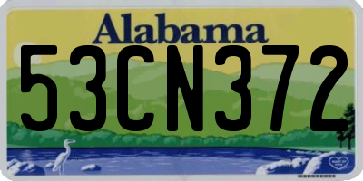 AL license plate 53CN372