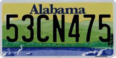 AL license plate 53CN475