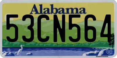 AL license plate 53CN564