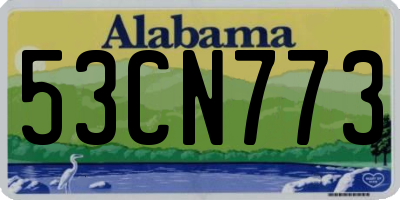 AL license plate 53CN773