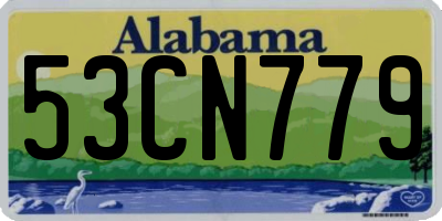 AL license plate 53CN779