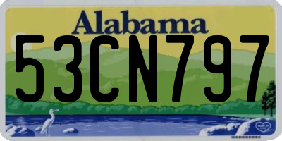 AL license plate 53CN797