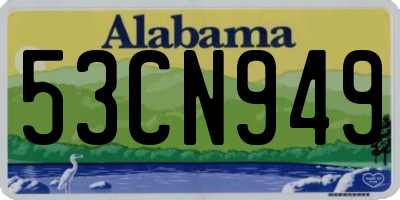 AL license plate 53CN949