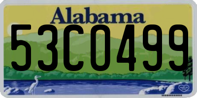 AL license plate 53CO499
