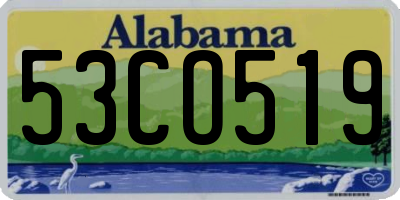 AL license plate 53CO519