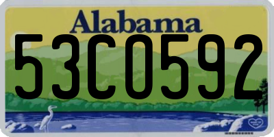 AL license plate 53CO592