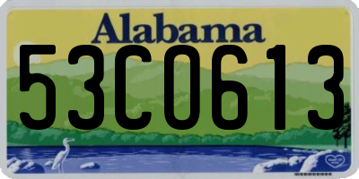 AL license plate 53CO613