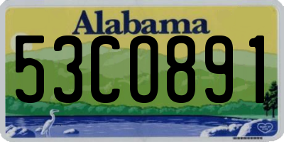AL license plate 53CO891