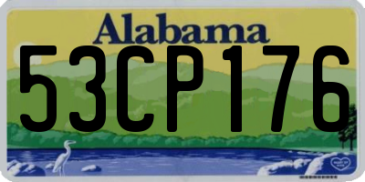 AL license plate 53CP176