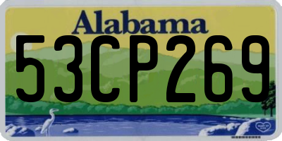 AL license plate 53CP269