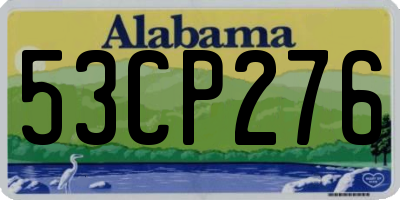 AL license plate 53CP276