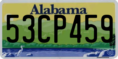 AL license plate 53CP459