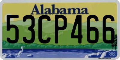 AL license plate 53CP466