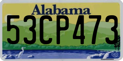 AL license plate 53CP473