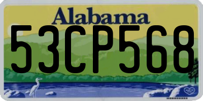 AL license plate 53CP568