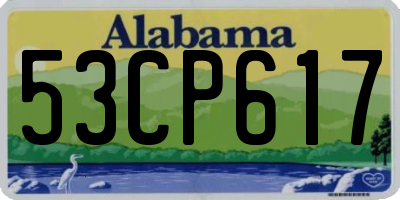 AL license plate 53CP617