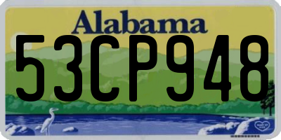 AL license plate 53CP948