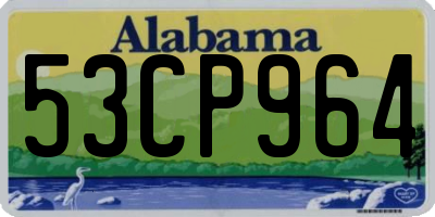 AL license plate 53CP964