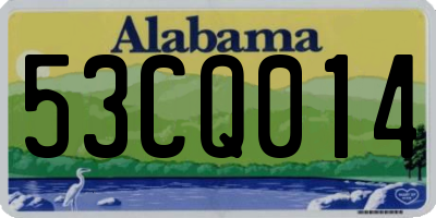 AL license plate 53CQ014