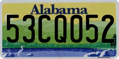AL license plate 53CQ052