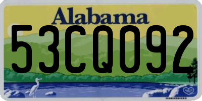 AL license plate 53CQ092