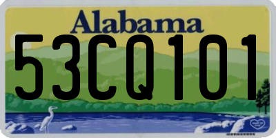 AL license plate 53CQ101