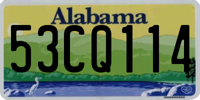 AL license plate 53CQ114