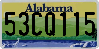 AL license plate 53CQ115